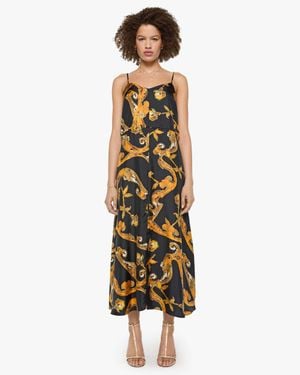 La Prestic Ouiston Petula Dress Roseraie Noir - Metallic