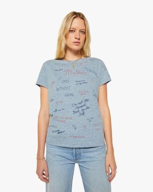 Mother The Boxy Goodie Tongue Tied T-Shirt - Blue