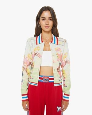 Mother The Slim Raquette Cardigan Scramble Shirt - Red