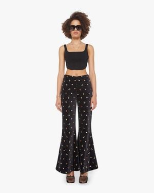 Alix Of Bohemia Charlie Pants Onyx Bouquet - White