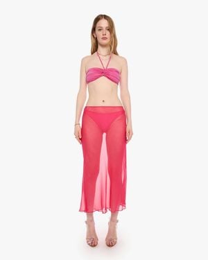 SPRWMN Lara Midi Skirt Hot - Pink