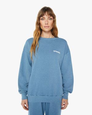 SPRWMN Tiny Logo Sweatshirt Chambray - Blue