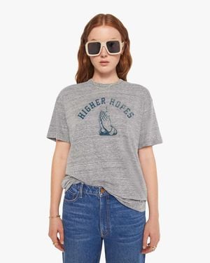 Mother The Steamroller Higher Hopes T-Shirt - Grey