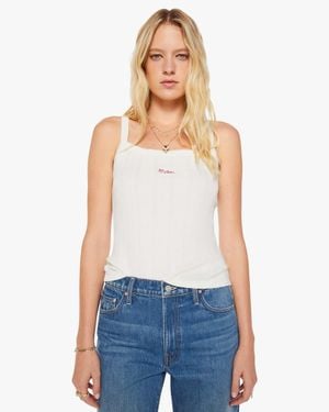 Mother The Tny Weeny Tank Top Whisper - White