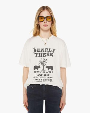 Mother The Lowdown Bearly There T-Shirt - White