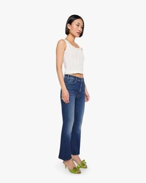 Mother Petites The Lil Hustler Ankle Taking Chances Jeans - Blue