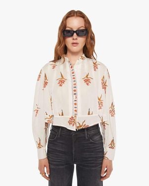 Alix Of Bohemia Ryland Shirt Persimmon Flower - White