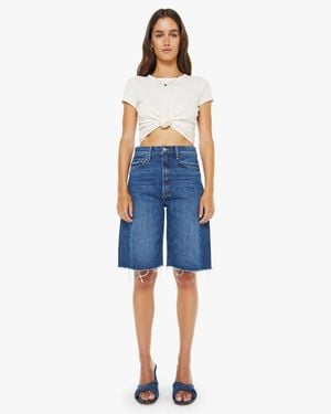 Mother The Half-Pipe Bermuda Fray Did You Bring Me Anything? Jeans - Blue