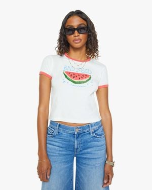 Mother The Itty Bitty Ringer Bad Seed T-Shirt - White