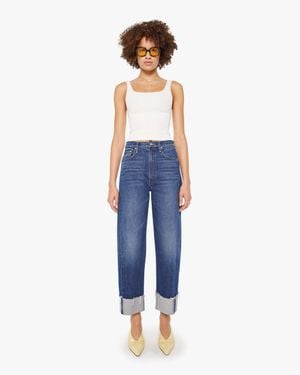 Mother The Half-Pipe Ankle Cuff Fray Perfectly Imperfect - Blue