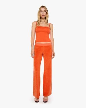 ÉTERNE Low Rise Lounge Pants Papaya - Orange