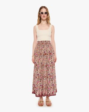 Natalie Martin Bella Skirt Wildflower Spice - White
