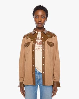 Mother The Sueded Honey Biscute Shirt - Natural