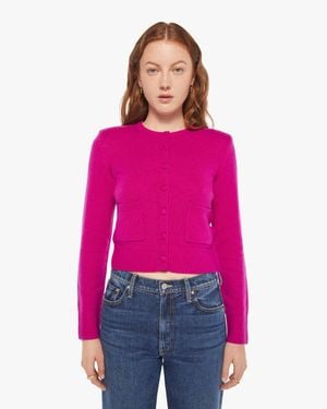 SABLYN Emilia Shoulder Pad Cardigan Shirt - Pink