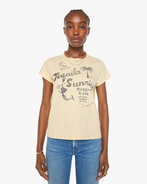 Mother The Boxy Goodie Goodie Tequila Sunrise Resort T-Shirt - Blue