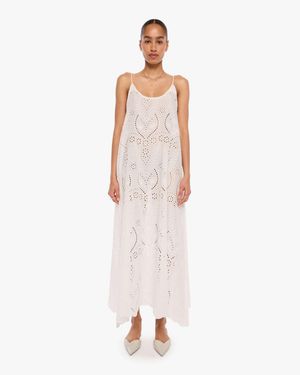 Natalie Martin Heather Maxi Athena Embroidery Salt Skirt - White