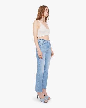 Mother The Hustler Ankle Fray Sow Surreal Jeans - Blue