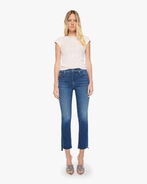 Mother The Insider Ankle Step Fray Cosmic Cowgirl Jeans - Blue