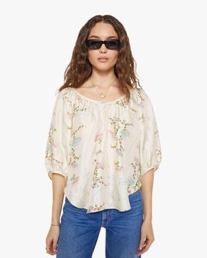 La Prestic Ouiston Moisson Top Broderie Ecru - White