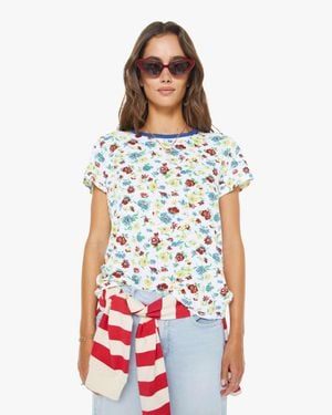 Mother The Lil Goodie Bell Rose Bowl T-Shirt - White