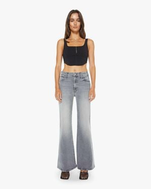 Mother The Hustler Roller Skimp Catch Me Outside Jeans - Grey