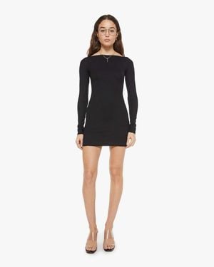 ÉTERNE L/S Boatneck Mini Dress Skirt - Black