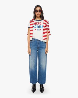 Mother Merci X The Dodger Ankle Thumb Jeans - Blue