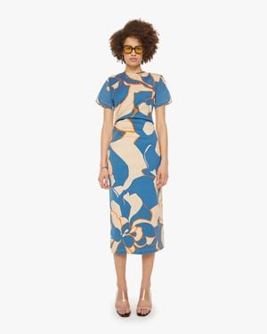 La DoubleJ X Lela Dress Dea Dahlia - Blue