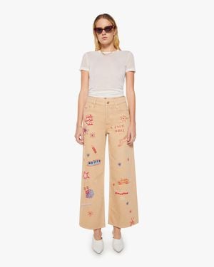 Mother Snacks! The Mid Rise Double Dip Nerdy Jeans - Natural