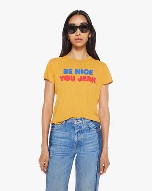 Mother The Sinful Be Nice You Jerk T-Shirt - Blue