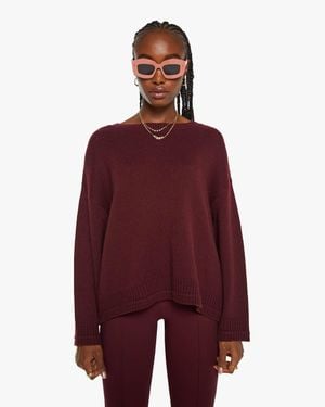 SABLYN Alston Boyfriend Crewneck Bordeaux Shirt - Red