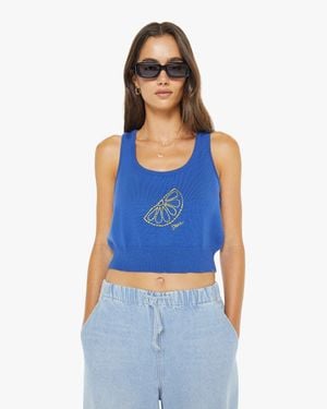 Mother The Relaxed Tank Top Open Table - Blue