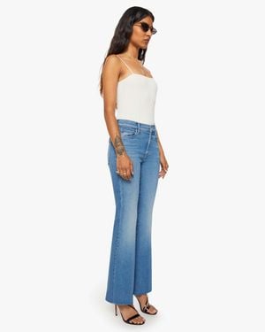 Mother Petites The Lil Weekender Piece By Jeans - Blue