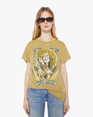 MadeWorn Janis Joplin T-Shirt Sand T-Shirt - Green