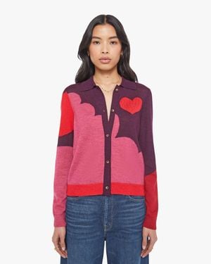 Mother The Racquet Cardigan Pop Art Shirt - Red