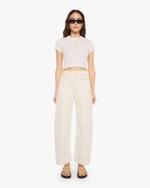 Mother The Half-Pipe Act Natural Jeans - White