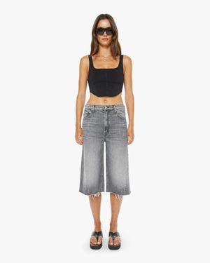 Mother The Whole Lot Zip Twist Fray Bait And Switch Jeans - Blue