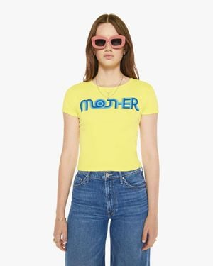 Mother The Itty Bitty Ringer Groove T-Shirt - Yellow
