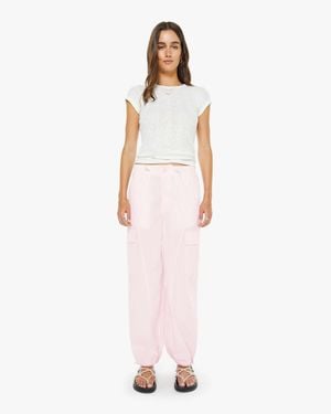 Mother The Seamed Skydiver Flood Ballerina Pants - Pink