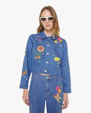 Mother The Heyday Cropped Jacket Hodgepodge - Blue