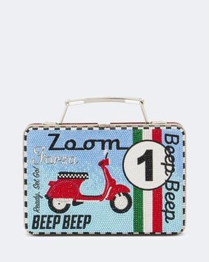 Judith Leiber Verzierte Clutch Lunch Box Beep Beep - Weiß