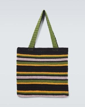 Bode Tote Bag Harbor Stripe Aus Haekelstrick - Mehrfarbig