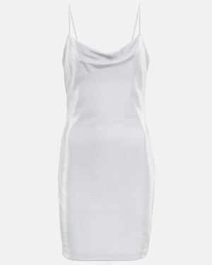 Balmain Metallic Minidress - White