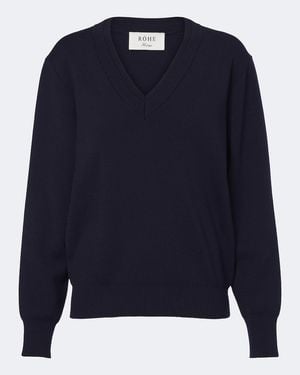 Rohe Pullover Aus Wolle - Blau