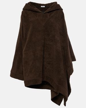 Alaïa Cotton Terry Hoodie - Brown