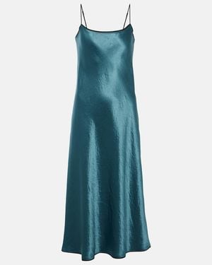 Vince Satin Slip Dress - Blue