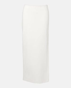 KHAITE Lilth Crepe Jersey Pencil Skirt - White