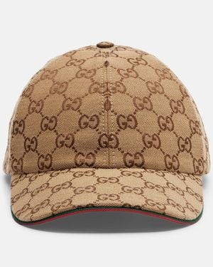 Gucci Baseballcap Gg Supreme Aus Canvas - Mettallic