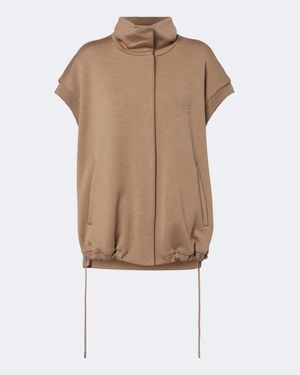 Max Mara Virgin Wool Vest - Natural