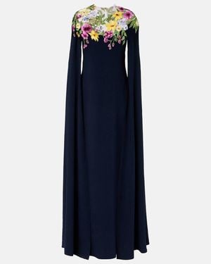Oscar de la Renta Abito Lungo - Blu